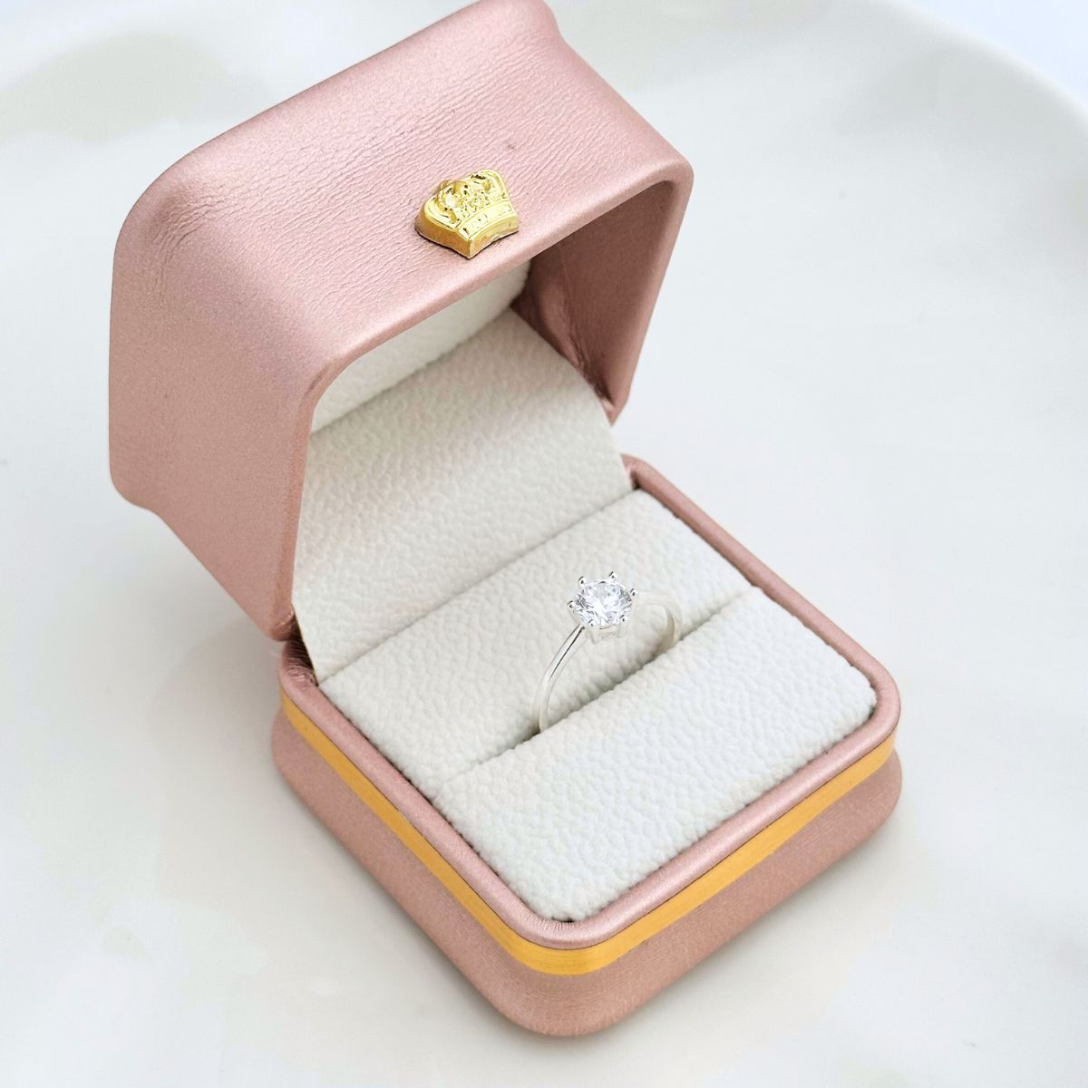 Anillo Compromiso Emma Circón Plata 925 - Joya en plata 925 - D'Merys