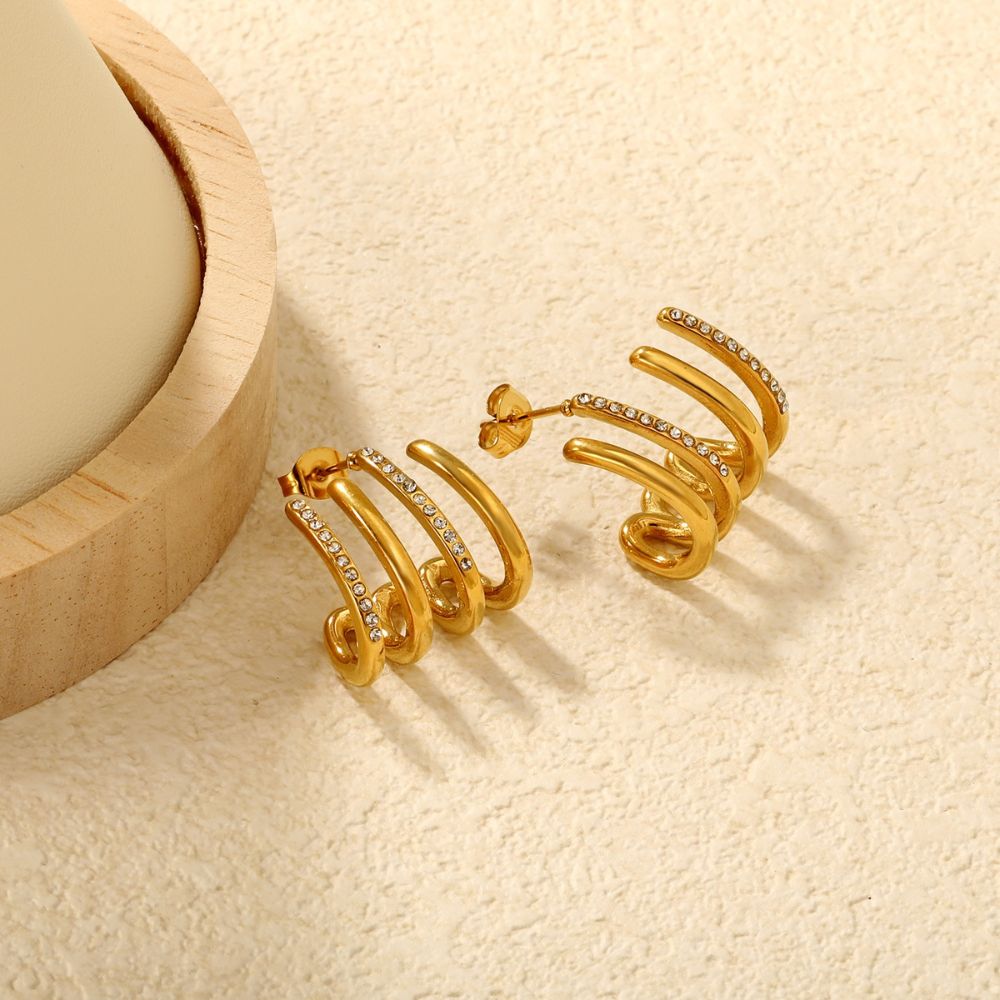 Aretes Golden Flow Waterproof