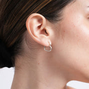 Argollas Corazón Calado Plata 925