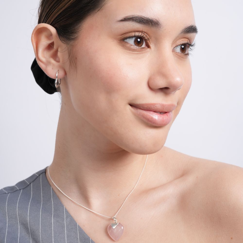 Argollas Corazón Calado Plata 925