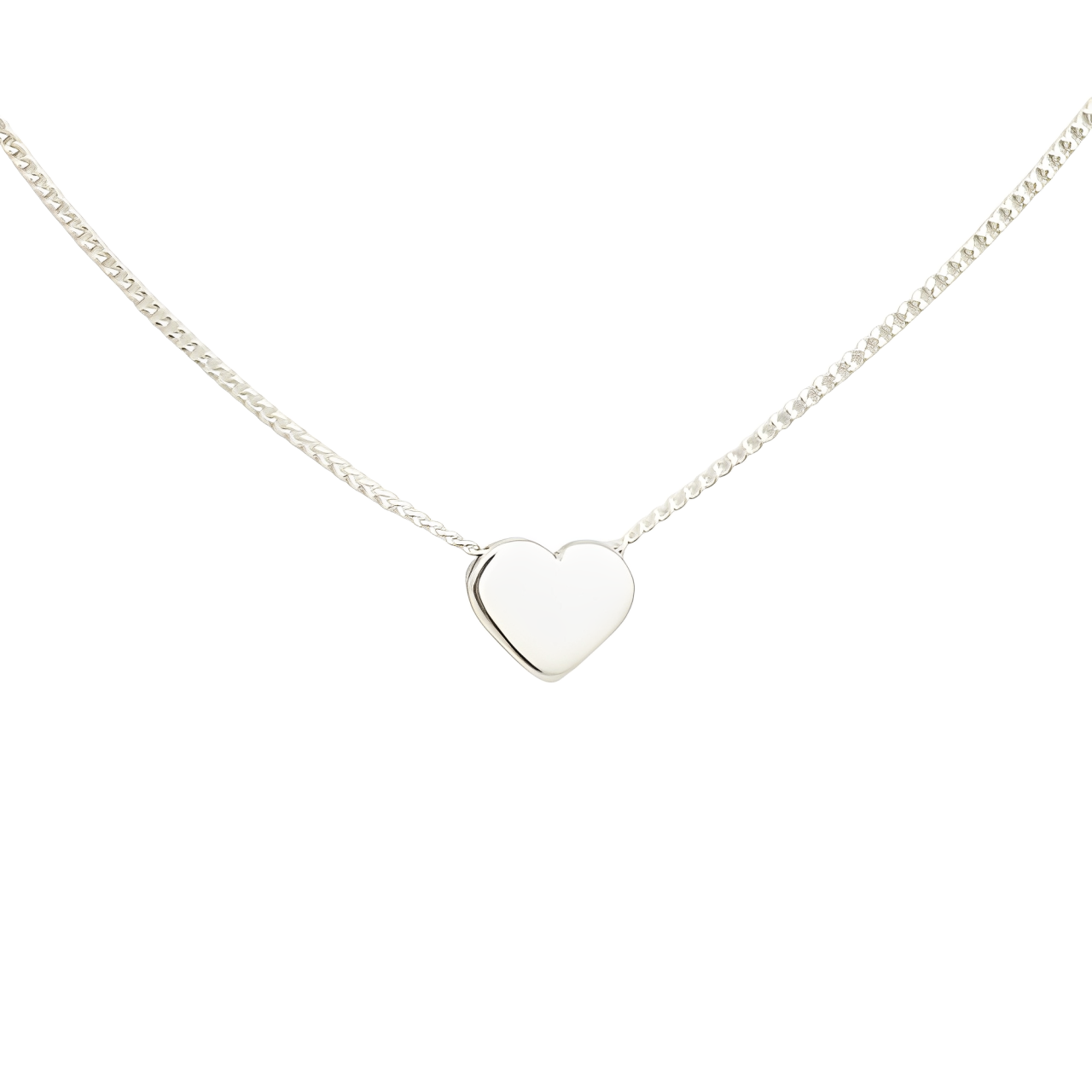 Collar Corazón Pasante Plata 950 - Joya en plata 950 - D'Merys