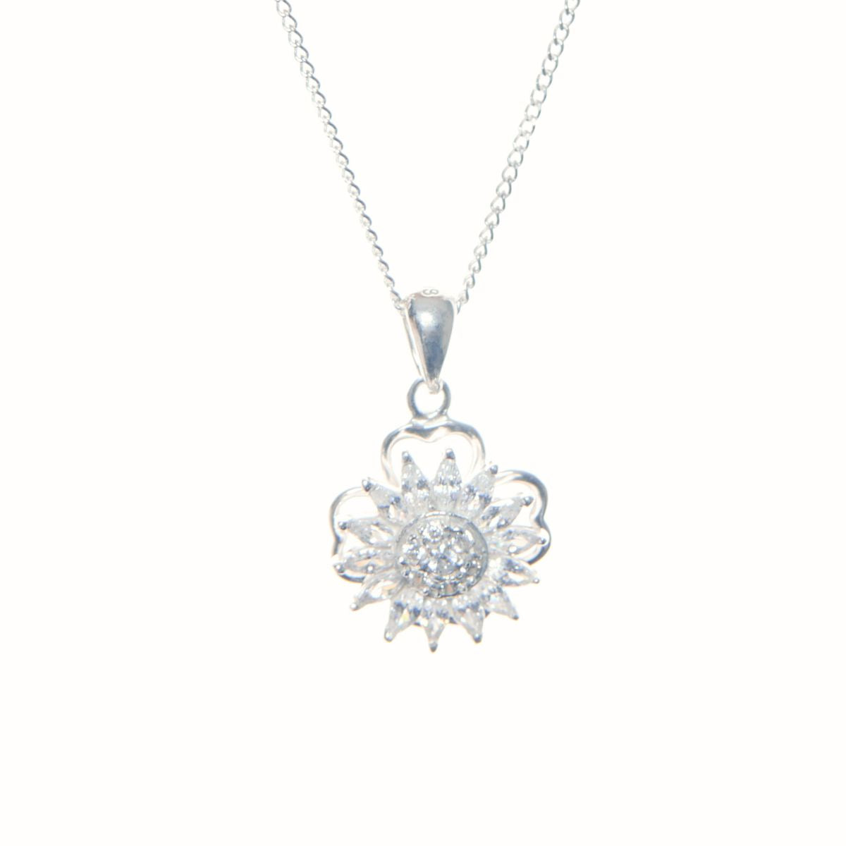 Collar Girasol Giratorio Antiestrés Plata 925 - Joya en plata 925 - D'Merys
