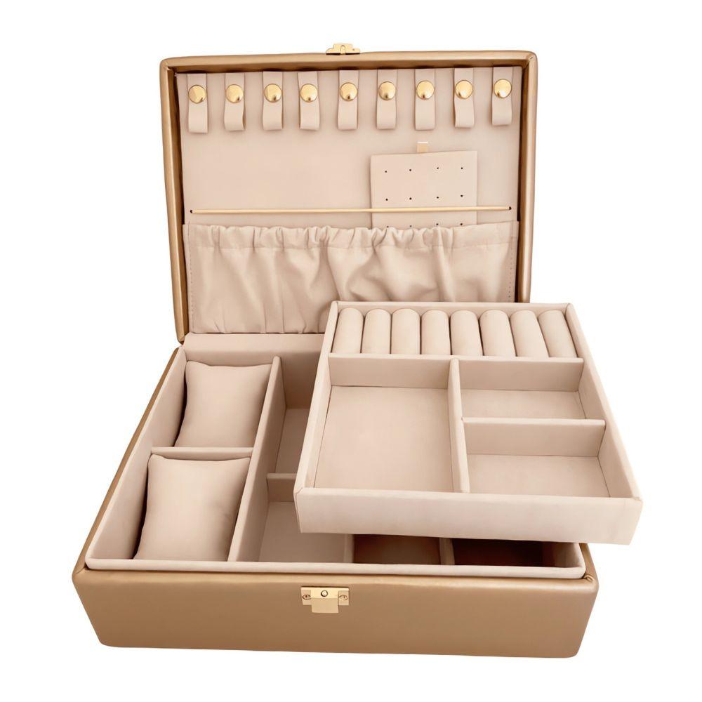 Joyero Bronce Maxi - Organizador de anillos, aretes y collares - Azzia joyería