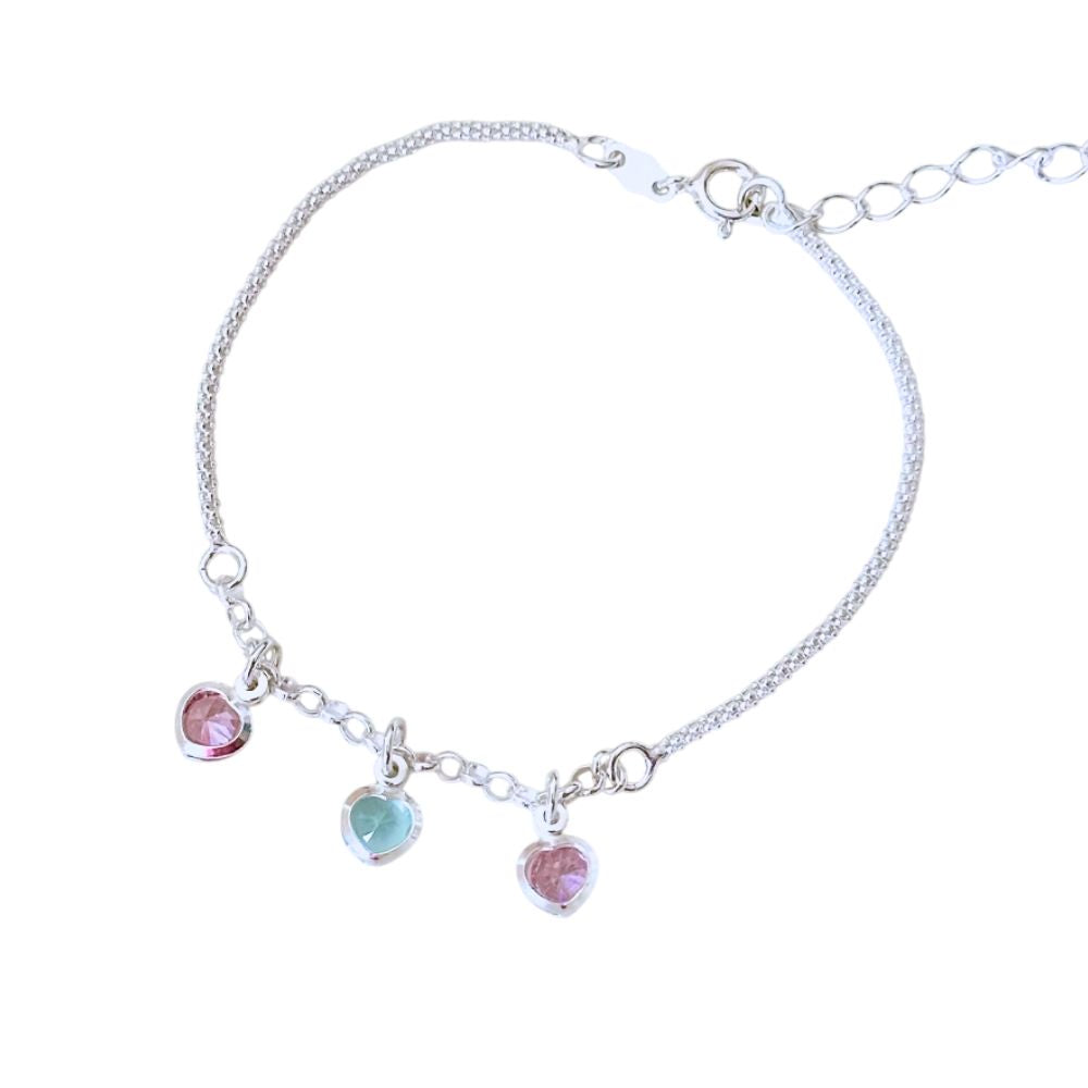 Pulsera Amar Rosado Plata 925 - Joya de plata 925 - Azzia joyería
