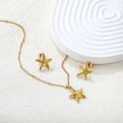 Set collar y aretes Estrella Mar Waterproof