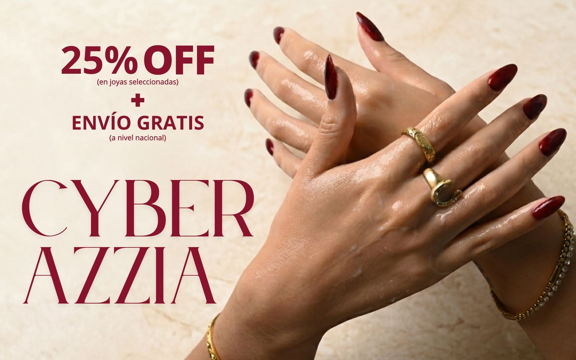 Cyber Azzia: tus joyas waterproof favoritas al 25%