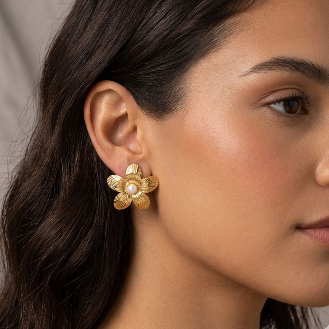 Aretes Flower Waterproof