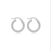 Argollas Enroscadas Plata 925