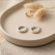 Argollas Lisa Clásica Plata 925