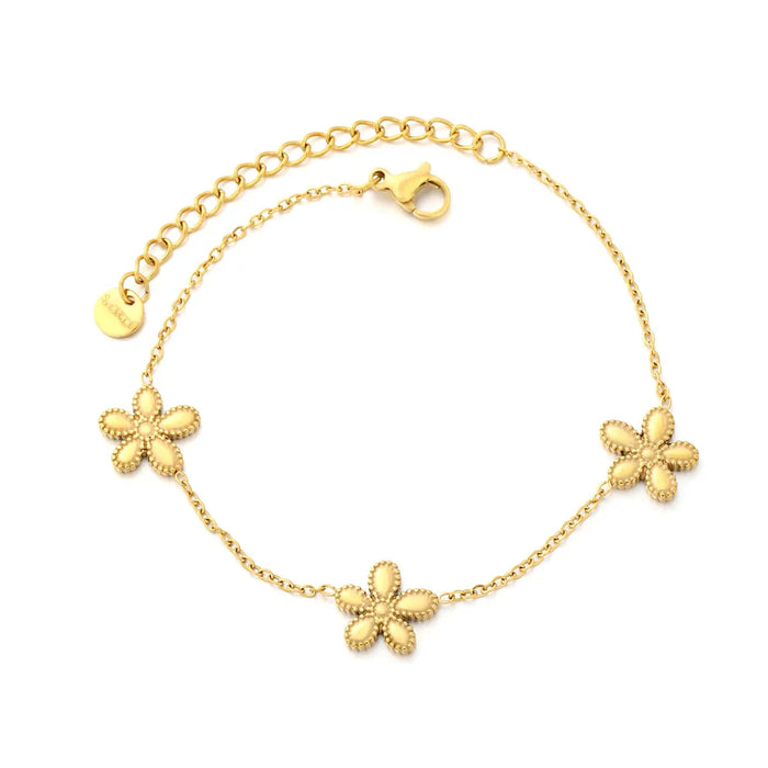 Pulsera Cadenza Pétalos Waterproof    - AZZIA JOYERIA