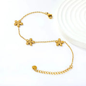 Pulsera Cadenza Pétalos Waterproof    - AZZIA JOYERIA