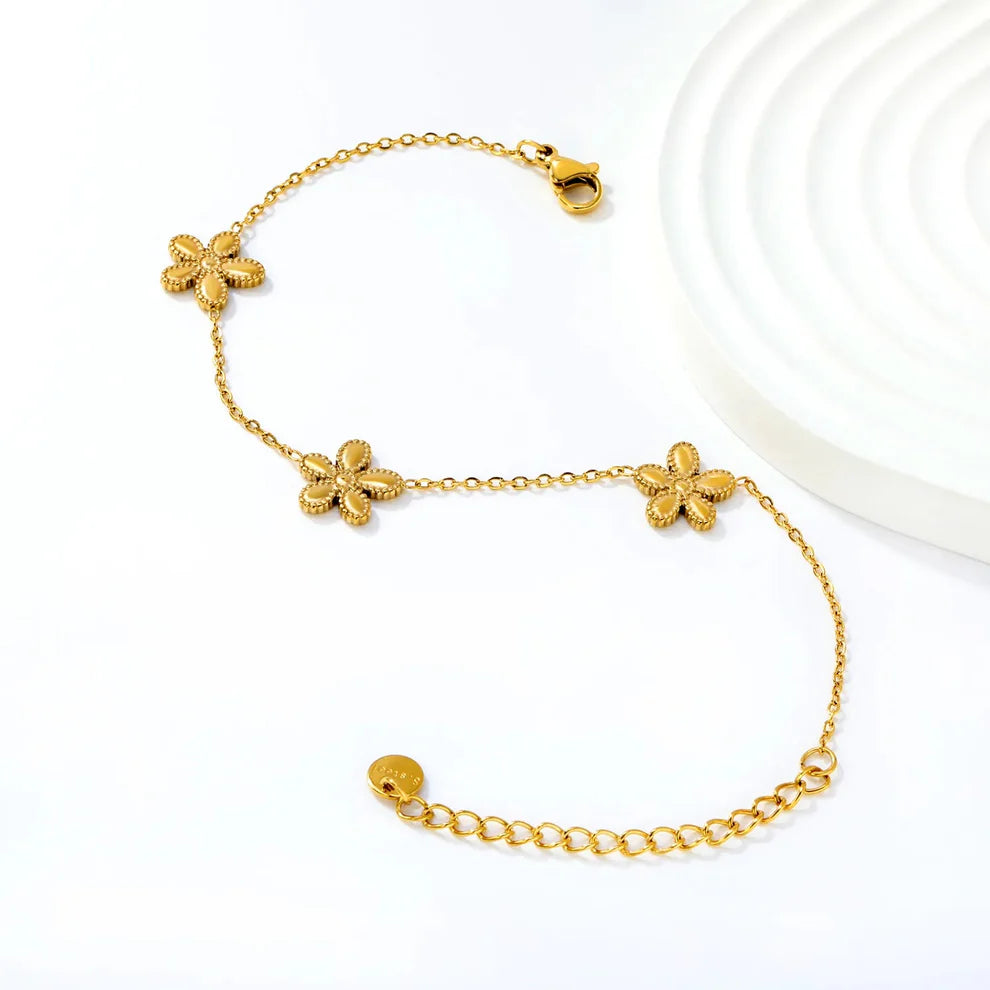 Pulsera Cadenza Pétalos Waterproof    - AZZIA JOYERIA