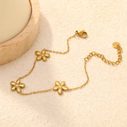 Pulsera Cadenza Pétalos Waterproof    - AZZIA JOYERIA