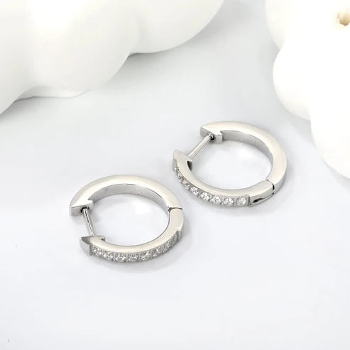 Argollas con Circones Mini | Azzia Joyería