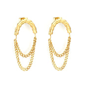 Aretes Eslabones Cascada Waterproof    - AZZIA JOYERIA