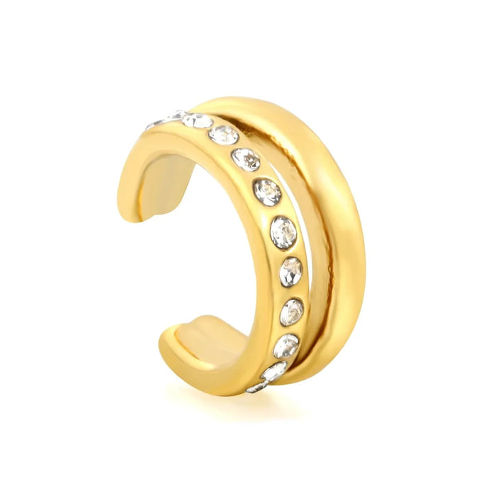 Earcuff clásico circones Waterproof