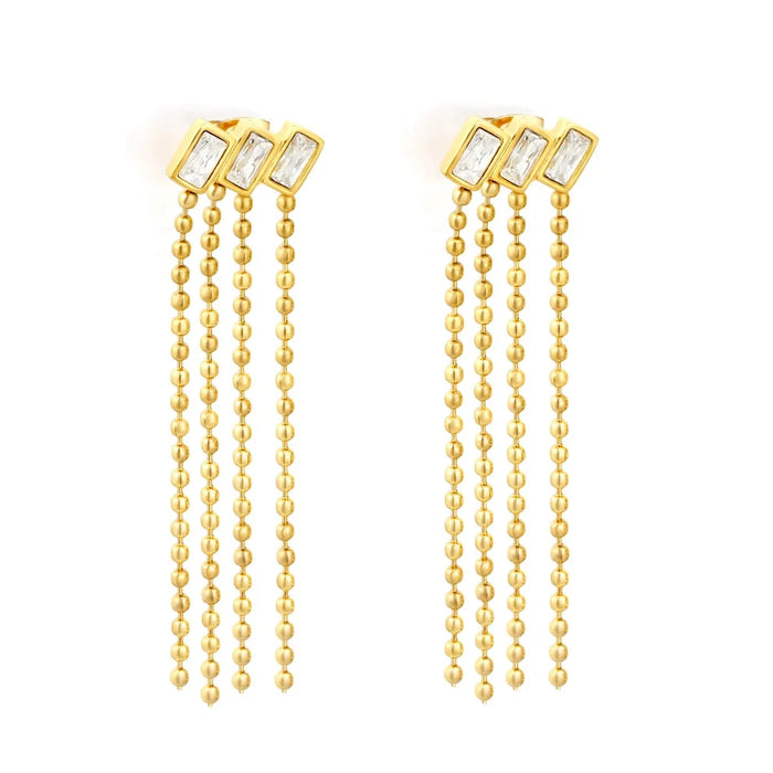 Aretes Cascada Cadenas Waterproof