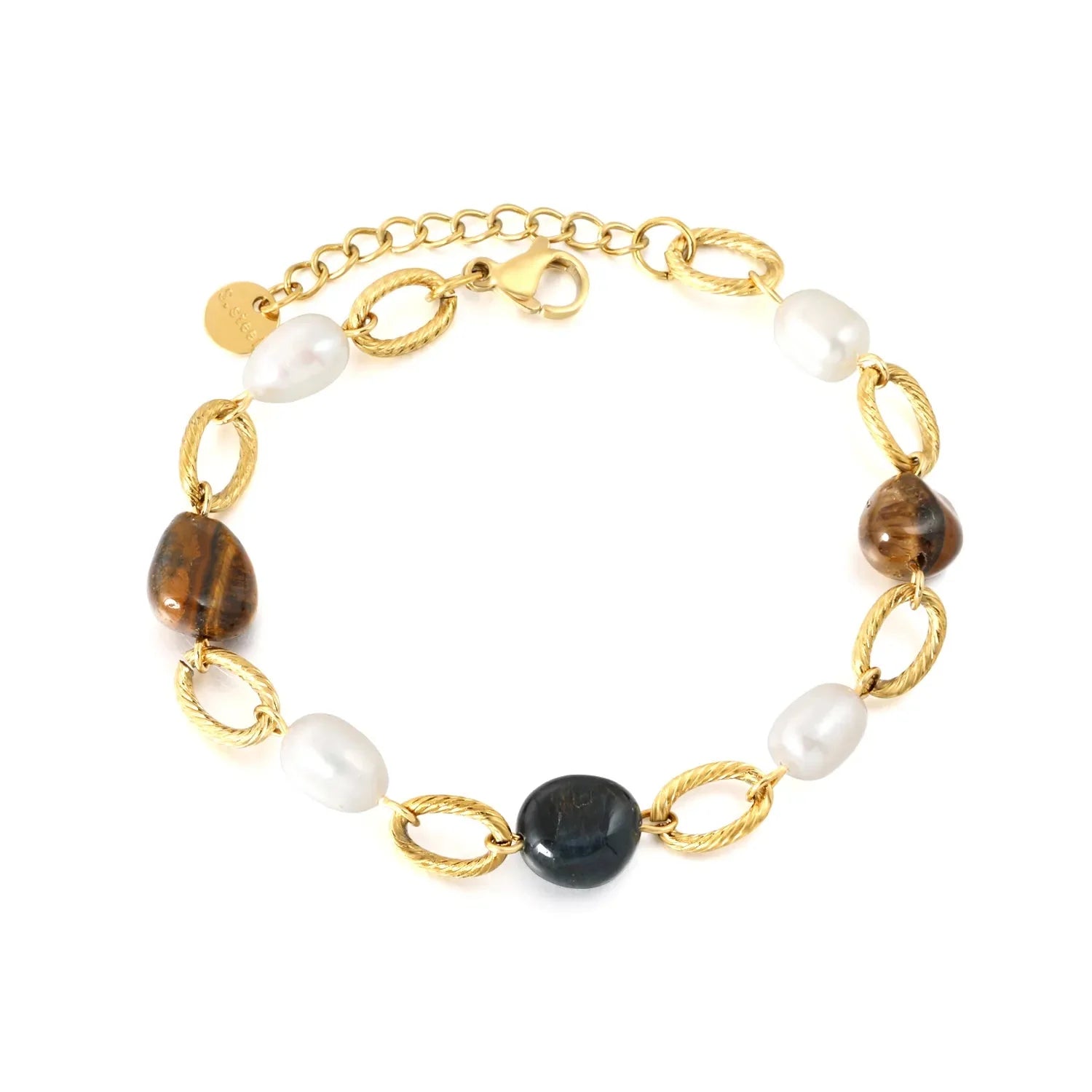 Pulsera para mujer de malla fina multicolor. Joya waterproof con diseño llamativo y juvenil, resistente al agua y perfecta para looks trendy y elegante.