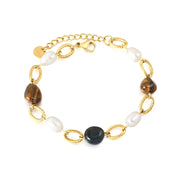 Pulsera para mujer de malla fina multicolor. Joya waterproof con diseño llamativo y juvenil, resistente al agua y perfecta para looks trendy y elegante.