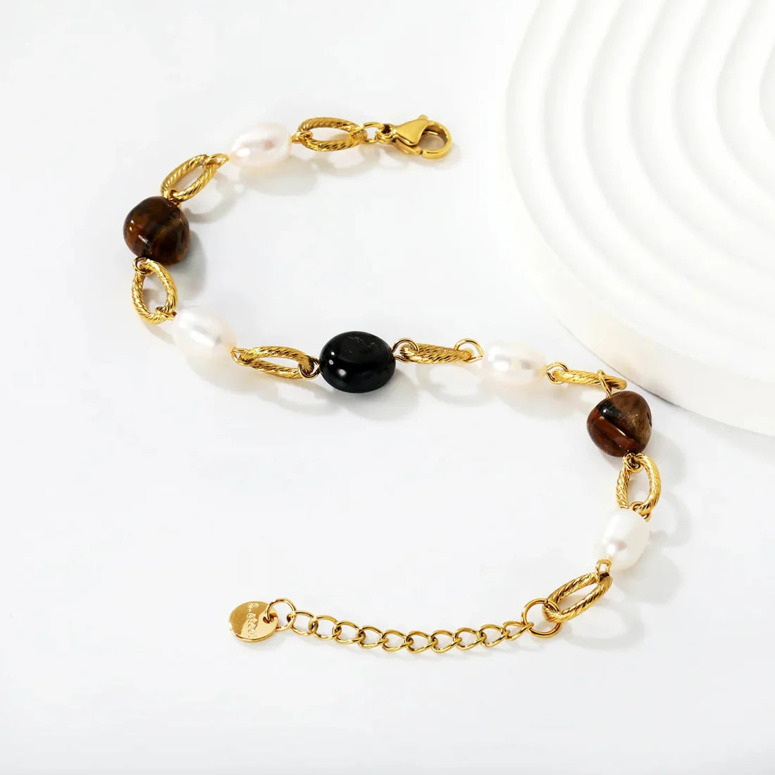 Pulsera para mujer de malla fina multicolor. Joya waterproof con diseño llamativo y juvenil, resistente al agua y perfecta para looks trendy y elegante.