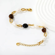 Pulsera para mujer de malla fina multicolor. Joya waterproof con diseño llamativo y juvenil, resistente al agua y perfecta para looks trendy y elegante.