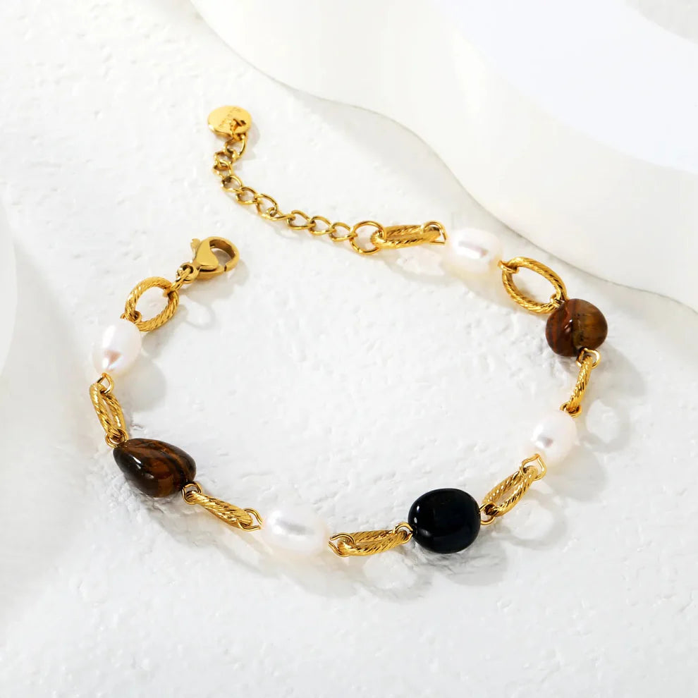 Pulsera para mujer de malla fina multicolor. Joya waterproof con diseño llamativo y juvenil, resistente al agua y perfecta para looks trendy y elegante.