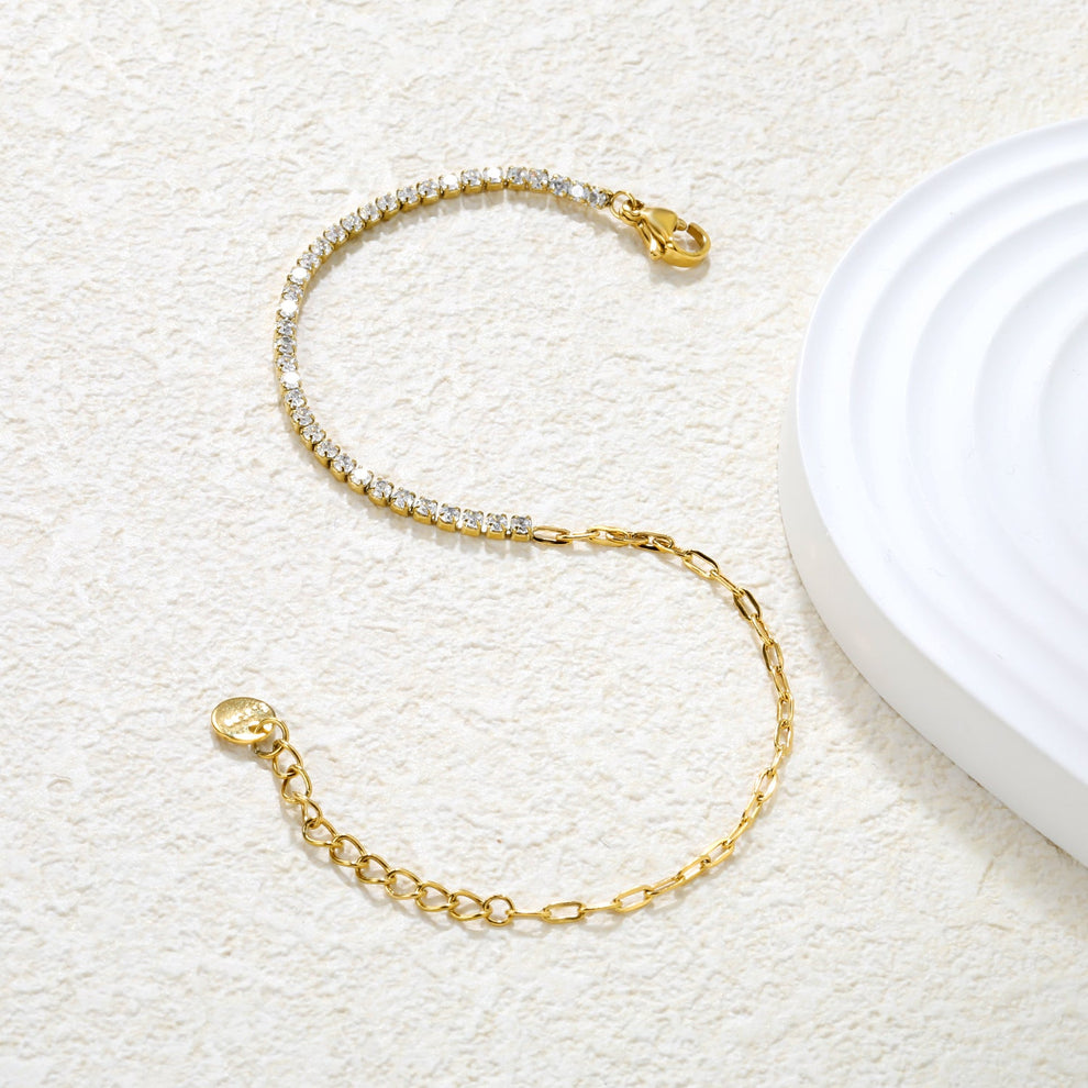 Pulsera Dúo Eva Waterproof: elegante, ajustable y resistente al agua. Perfecta para cualquier ocasión, con garantía de color por 2 años. ¡Azzia Joyeria!