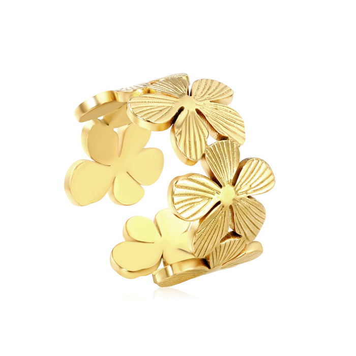 Anillo Flores regulable 