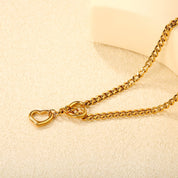 Collar Heartbeat Waterproof: Acero 316L Oro 18k | Azzia