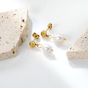 Aretes Perla Clásica Waterproof