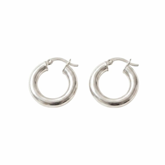 Argollas Lisa Clásica Plata 925