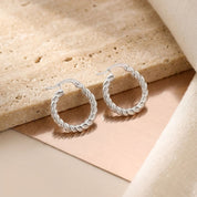 Argollas Enroscadas Plata 925
