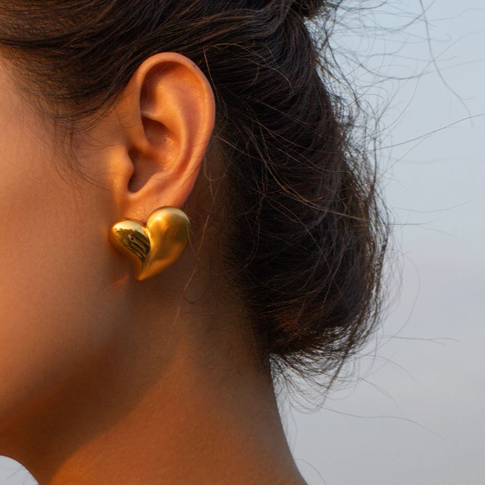 Set de Collar y Aretes Radiante Corazón Waterproof