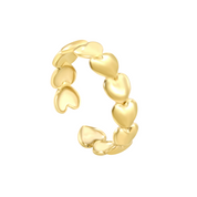 Anillo Amare Regulable Waterproof - Joya en acero inoxidable enchapado en oro 18k - Azzia joyería