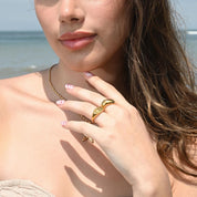 Anillo Ariana Chuncky Waterproof en Azzia joyería