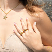 Anillo Ariana Chuncky Waterproof en Azzia joyería