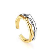Anillo Bicolor Luxe Waterproof - talla 7 en Azzia joyería