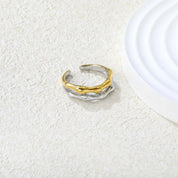 Anillo Bicolor Luxe Waterproof - talla 7 en Azzia joyería
