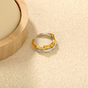 Anillo Bicolor Luxe Waterproof - talla 7 en Azzia joyería