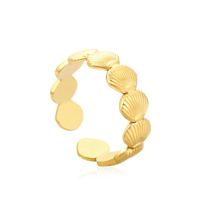 anillo conchitas marina - AZZIA JOYERIA 