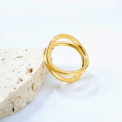 Anillo Elan de Acero Inoxidable | Azzia Joyería