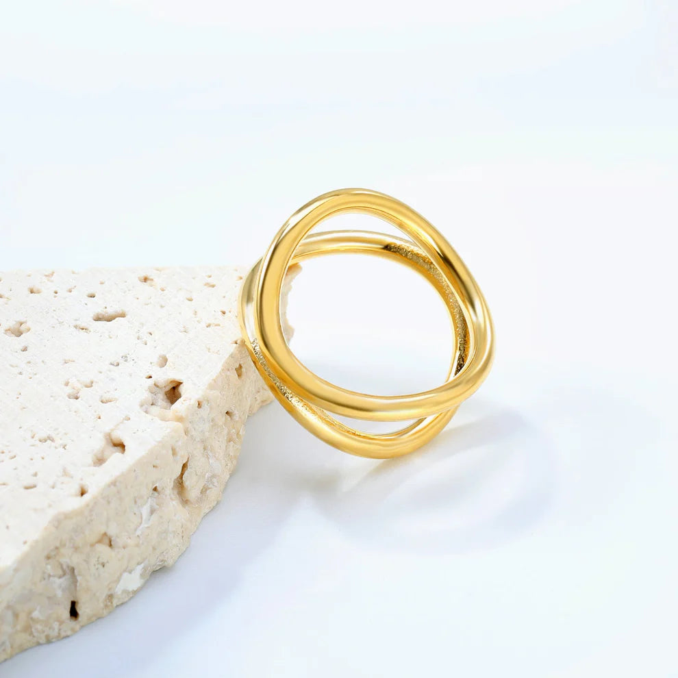 Anillo Elan de Acero Inoxidable | Azzia Joyería