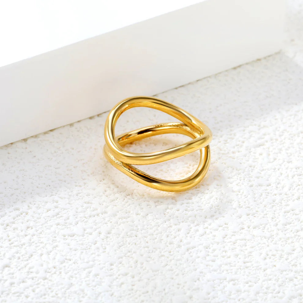 Anillo Elan de Acero Inoxidable | Azzia Joyería