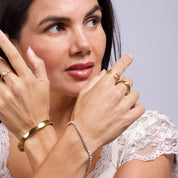 Anillo Eternity Colorful Waterproof: Elegancia y resistencia en un anillo talla 7 ideal para momentos únicos. Joyas que combinan sofisticación y estilo.
