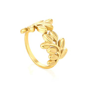 Anillo con diseño de flor regulable - AZZIA JOYERIA 