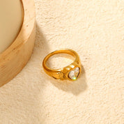 Anillo Gema Coralina Waterproof