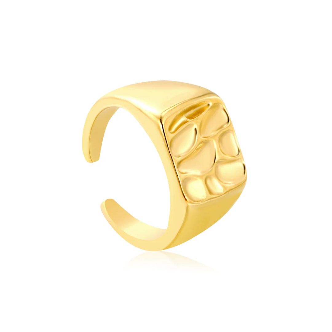 Anillo Gold Chuncky Waterproof en Azzia joyería