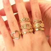 Anillo Minimal Heart Waterproof