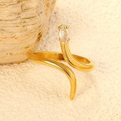 Anillo dorado - AZZIA JOYERIA 