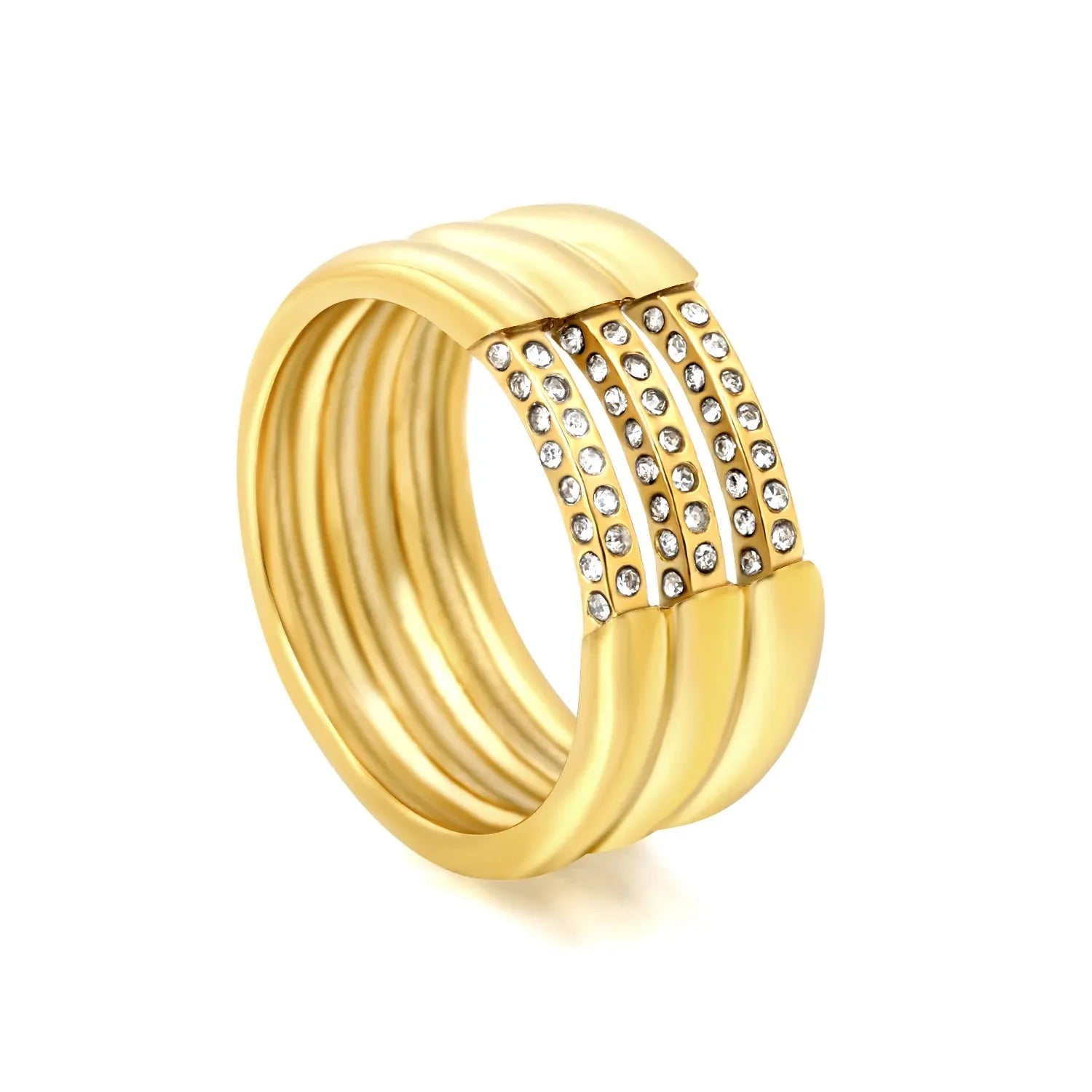 Anillo Triple Gold Waterproof    - AZZIA JOYERIA